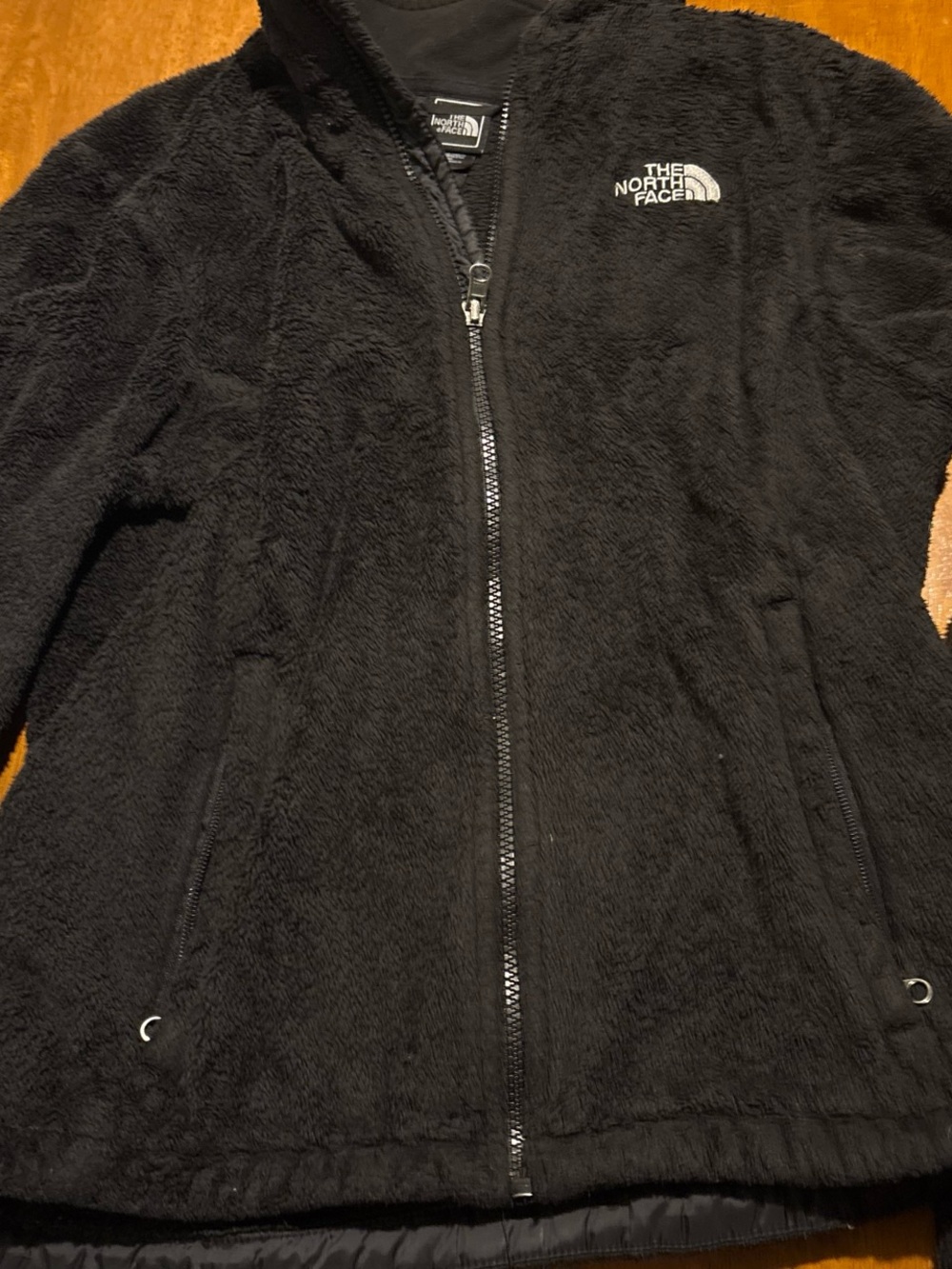 The North Face Women's Black Plush Fleece Zip Jacket